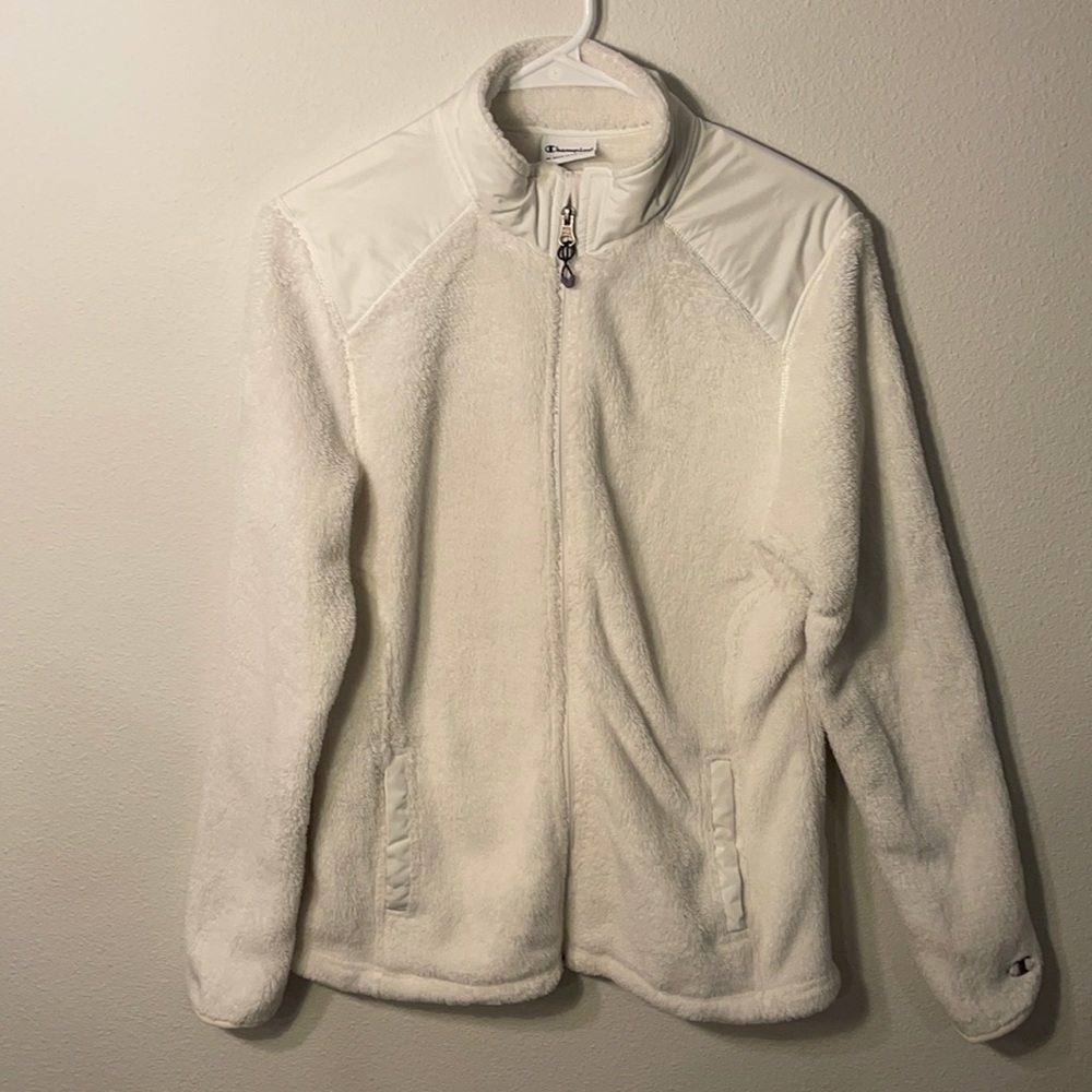 Champion sports fleece zip up size M